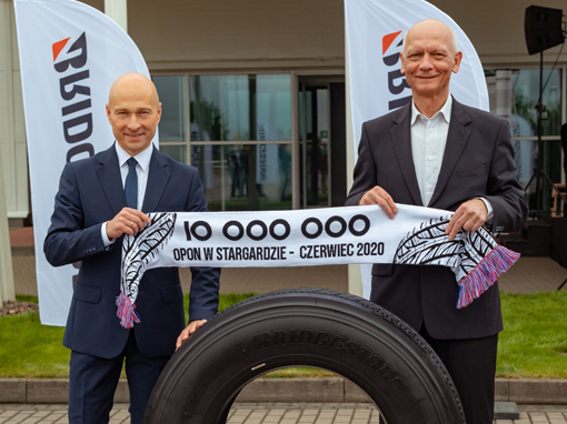 Już 10 mln opon z fabryki Bridgestone Stargard 