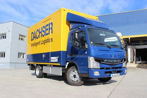 DACHSER obsługuje dostawy  w Porto elektryczną ciężarówką