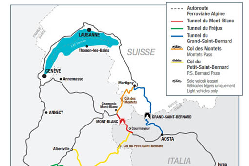 Tunel Mont Blanc zamkną dla ruchu na trzy tygodnie