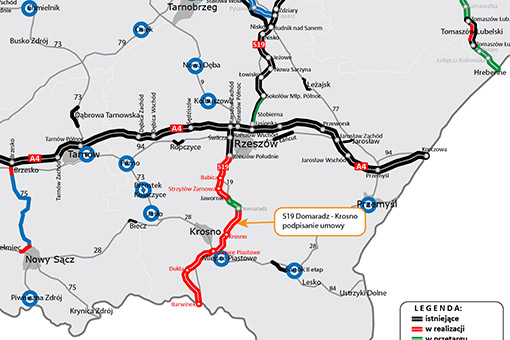 Rozpoczynają realizację odcinka Via Carpatia Domaradz - Krosno