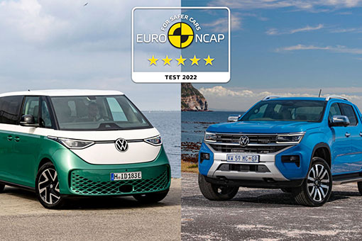 Pięć gwiazdek Euro NCAP dla Volkswagenów ID. Buzz i nowego Amaroka