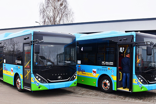 Autobusy elektryczne Yutong na ulicach Bielska Podlaskiego
