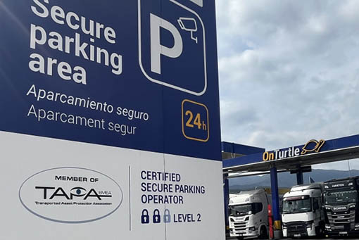 Parking OnTurtle-La Jonquera w Hiszpanii zwiększa bezpieczeństwo dzięki TAPA