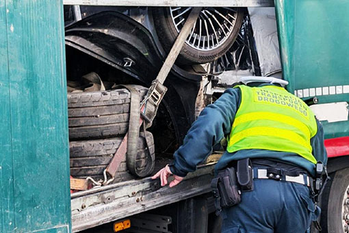 Nielegalny transport części samochodowych